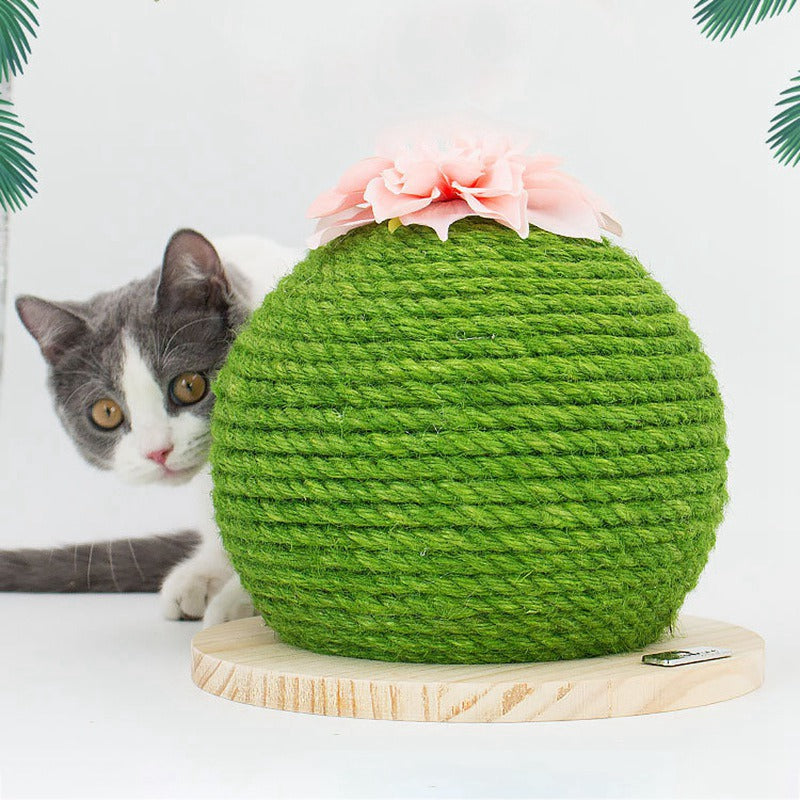 Katzenkratzball - Kaktus Katzen Klettergerüst: Sicherer Spielspaß für Ihre Katze!