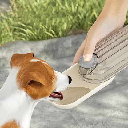 Hundetrinkflasche 2 in 1 Flasche für Wasser und Futter. Ideal für Spaziergänge